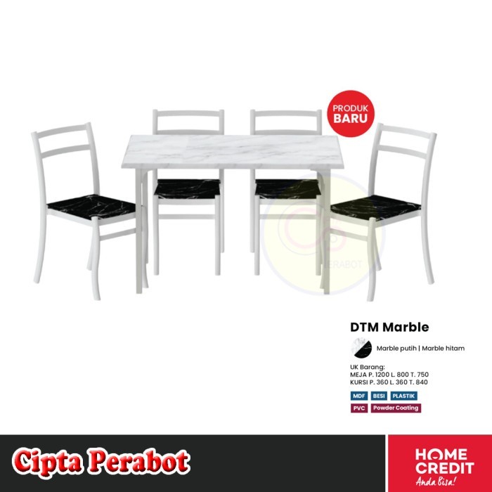 Jual Dinning Set Minimalis Meja Dan Kursi Makan Olympic Dtm Marble