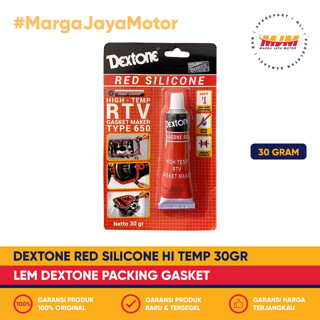 Jual Dextone Red Silicone Gr Lem Sealant Gasket Hi Temp Dextone