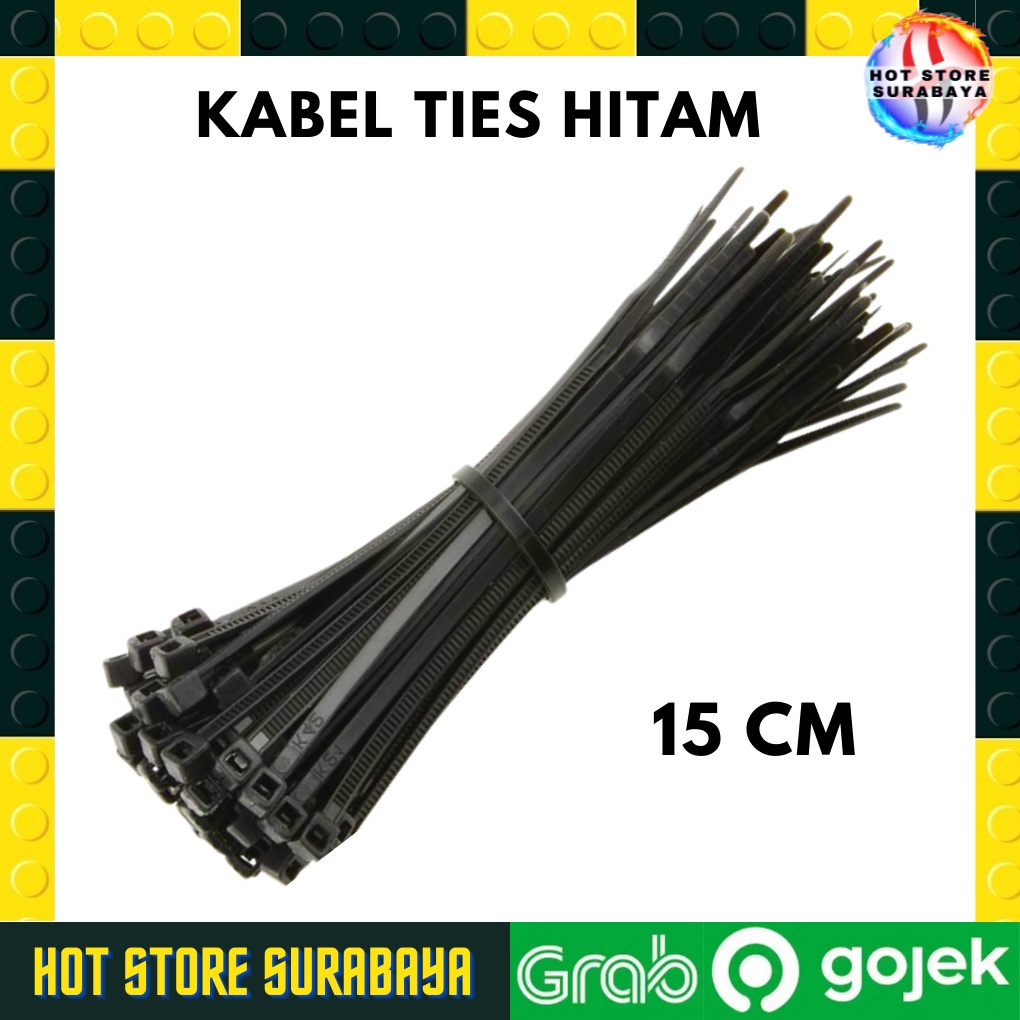 Jual Kabel Ties Cm Hitam Mm Kabel Tis Cm Isi Cable Ties