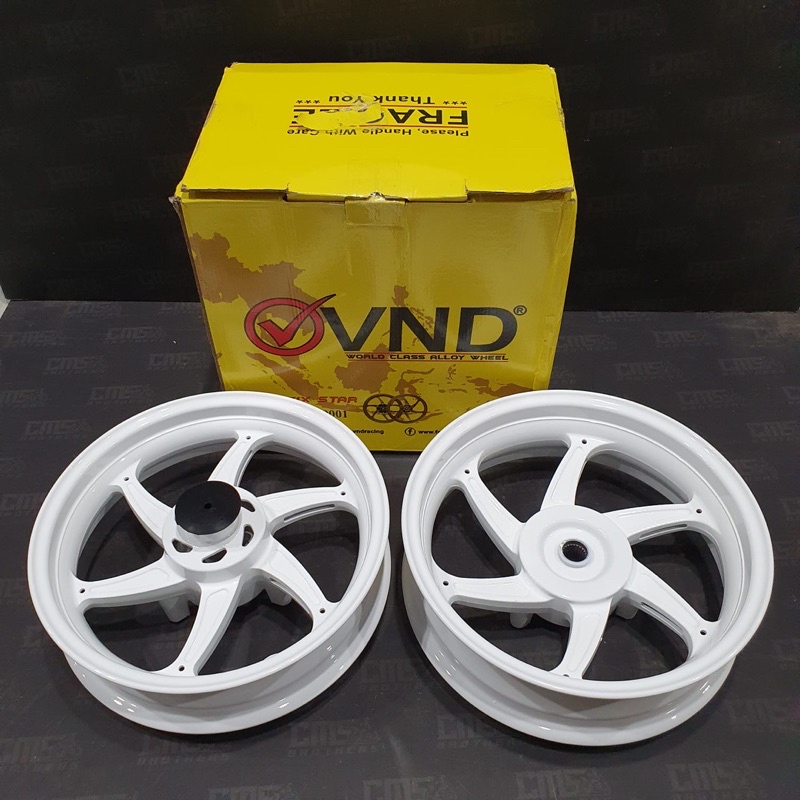 Jual Velg Velek Racing VND Six Star R13 Yamaha New Nmax 2020 Putih