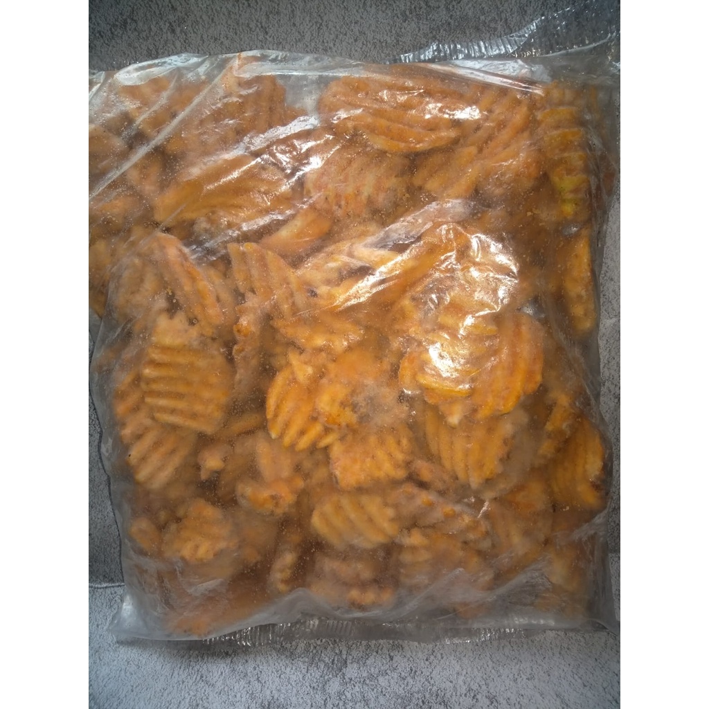 Jual Kentang MC Cain Crisscut Waffle Fries Packaging Polos Shopee