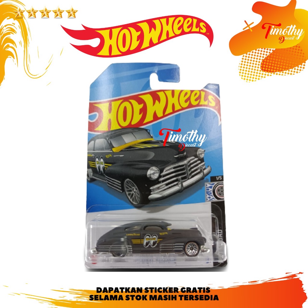 Jual Hot Wheels 47 Chevy Fleetline Hitam Doff Mooneyes Rod Squad Shopee Indonesia