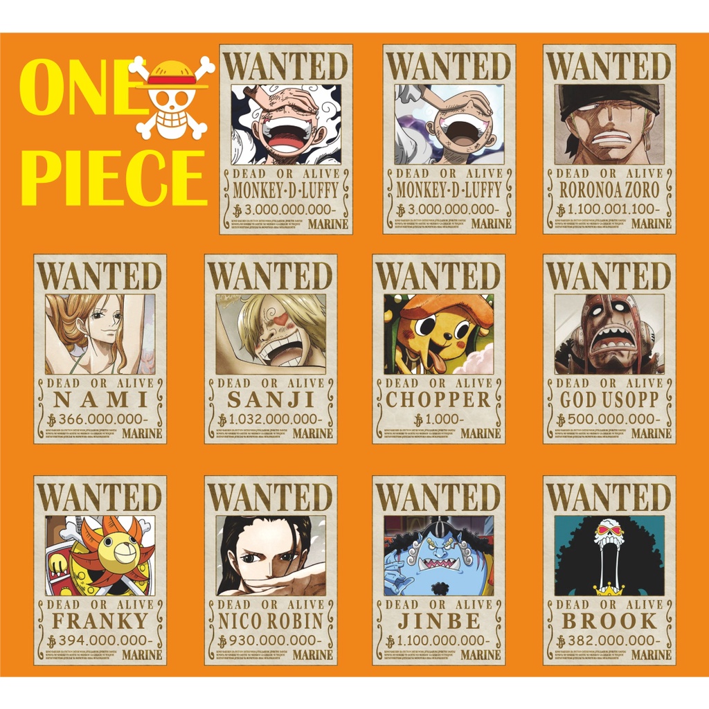 Jual Poster Bounty One Piece Mugiwara Crew Shopee Indonesia