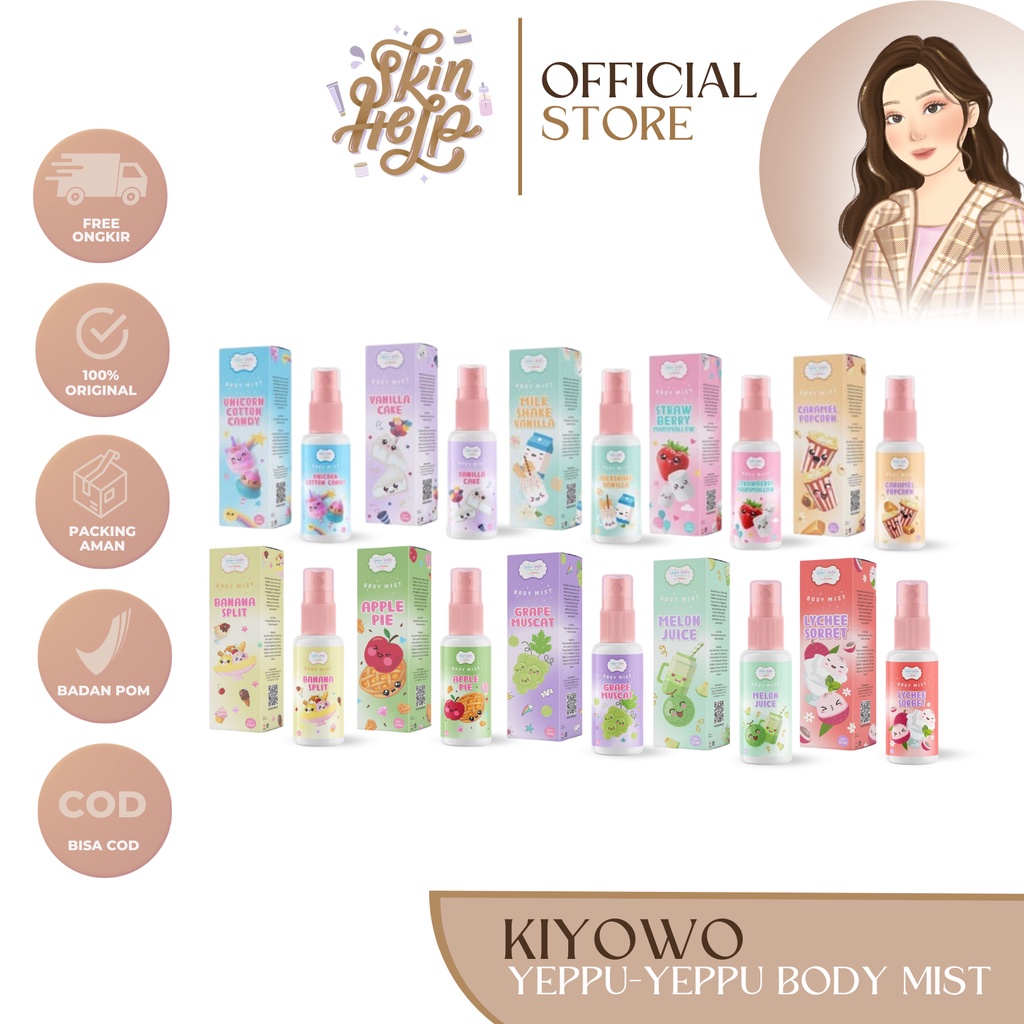 Jual Ready Stock Body Mist Chingu Yeppu Yeppu Kiyowo Ml Body Mist