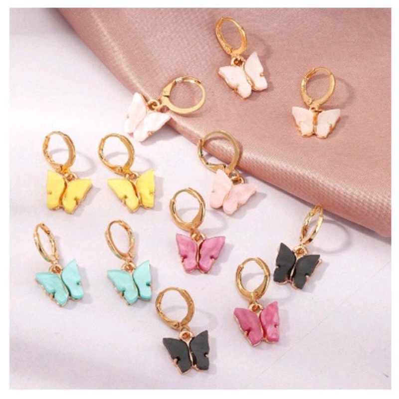 Jual Anting Kupu Kupu Anting Korea Anting Wanita Korea Kupu Kupu