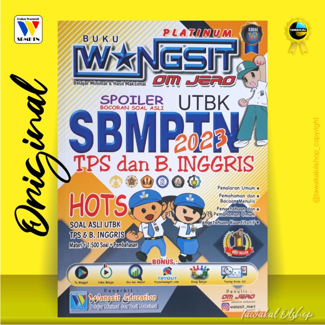 Jual Buku Wangsit UTBK SBMPTN 2023 Buku Wangsit SNBT 2023 Buku