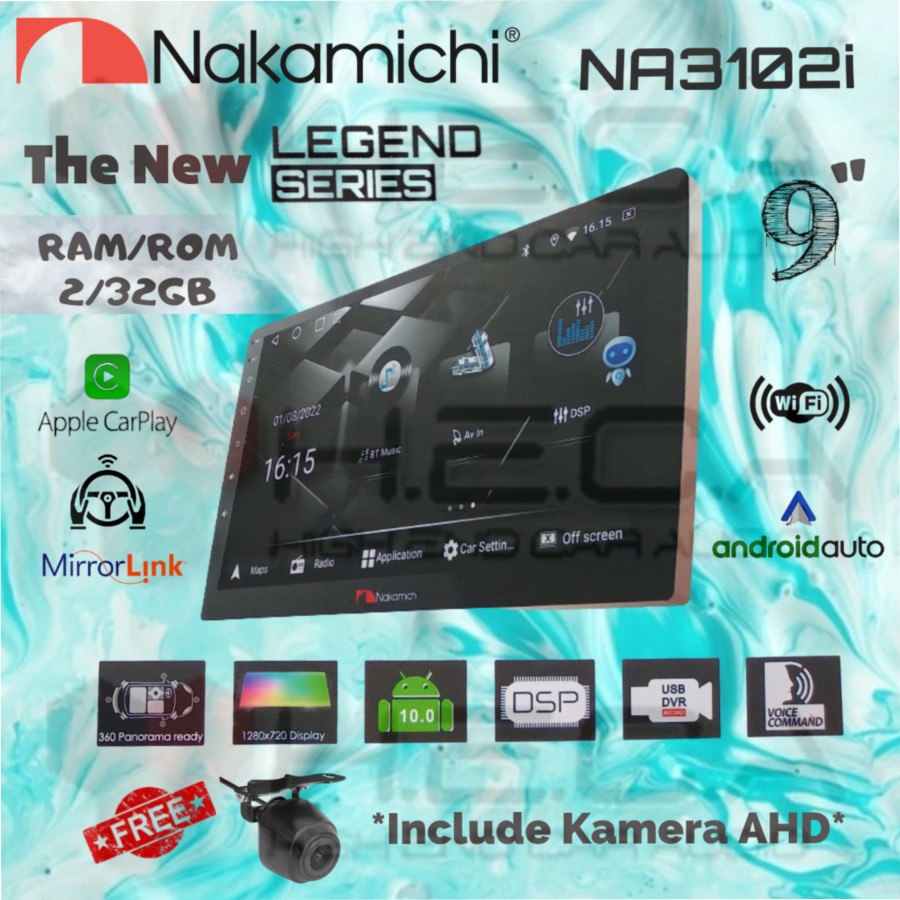 Jual Nakamichi Na I New Legend Gb Android Head Unit Camera