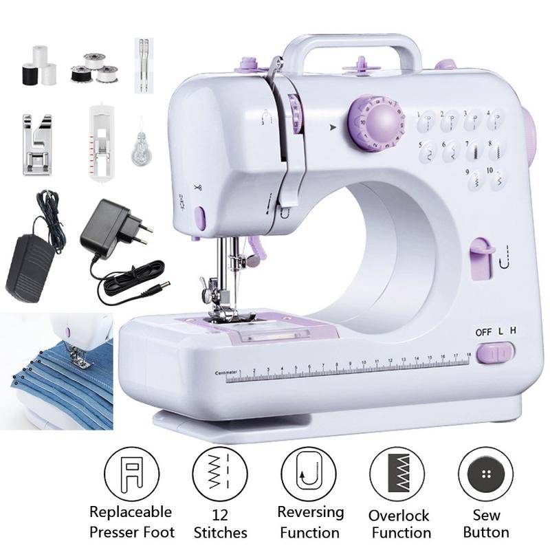 Jual Mesin Jahit Mini Portabel Sewing Machine FHSM 505A Pro Upgraded 12