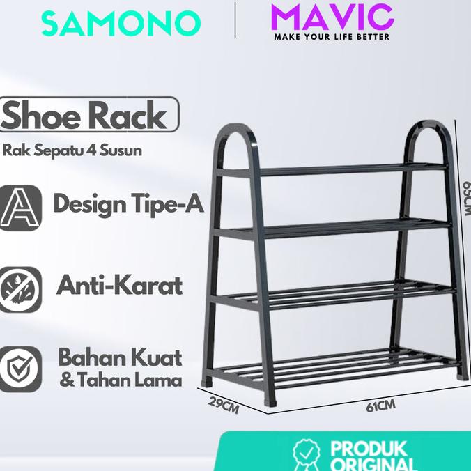 Jual Samono Ssr Rak Sepatu Susun Baja Tipe A Anti Karat Shoe Rack