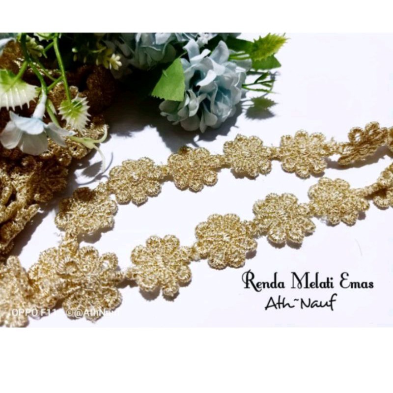 Jual Renda Melati Emas Rol Cm Shopee Indonesia