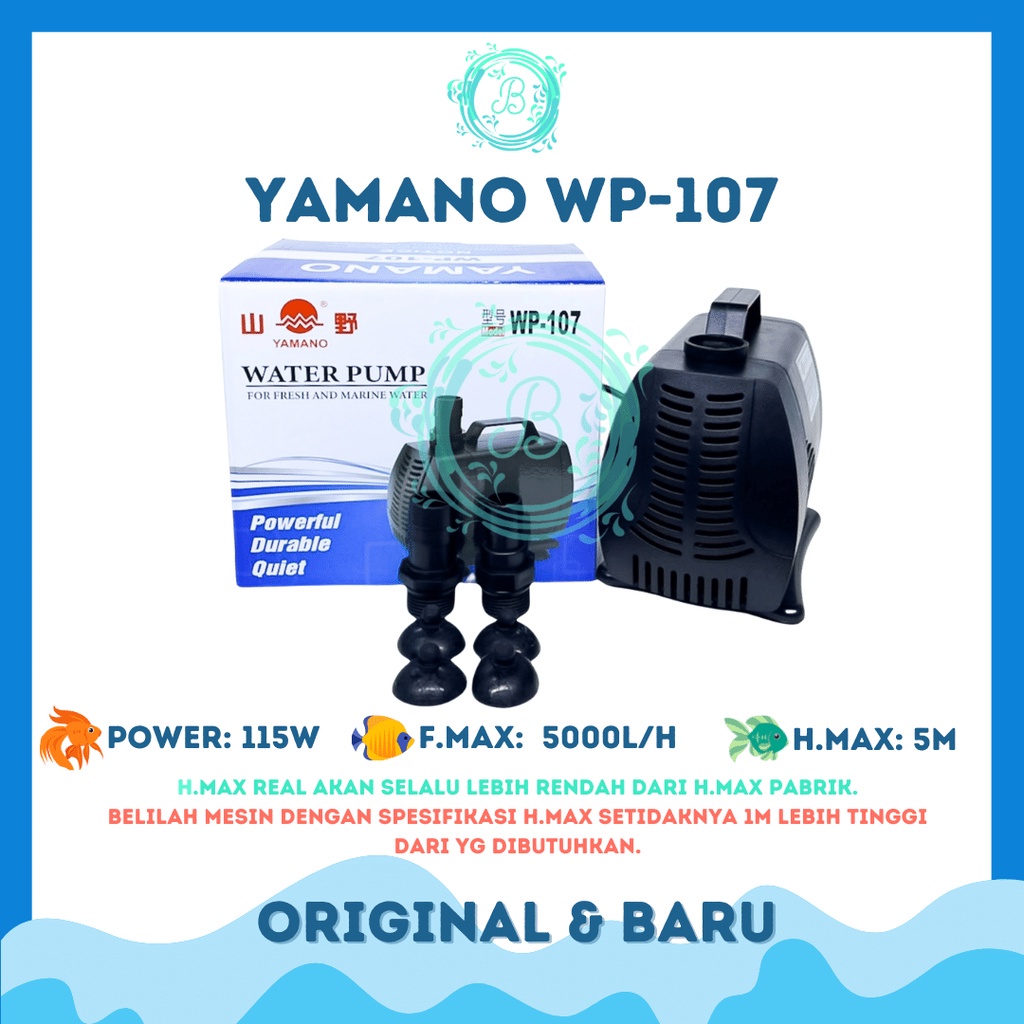 Jual YAMANO WP 107 WP 107 115W Pompa Air Celup Pompa Kolam Aquarium