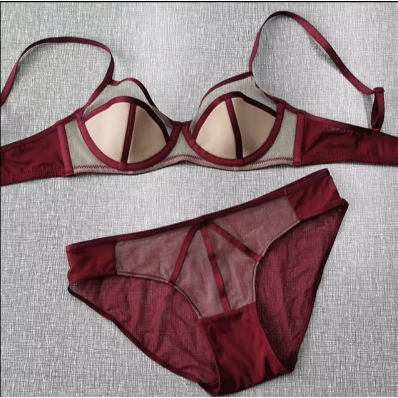 Jual Bra Set Lingerie Sexy Bellemyst 1028 Shopee Indonesia