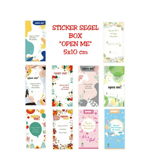 Jual Sticker Segel Box X Cm Sticker Segel Pcs Shopee Indonesia