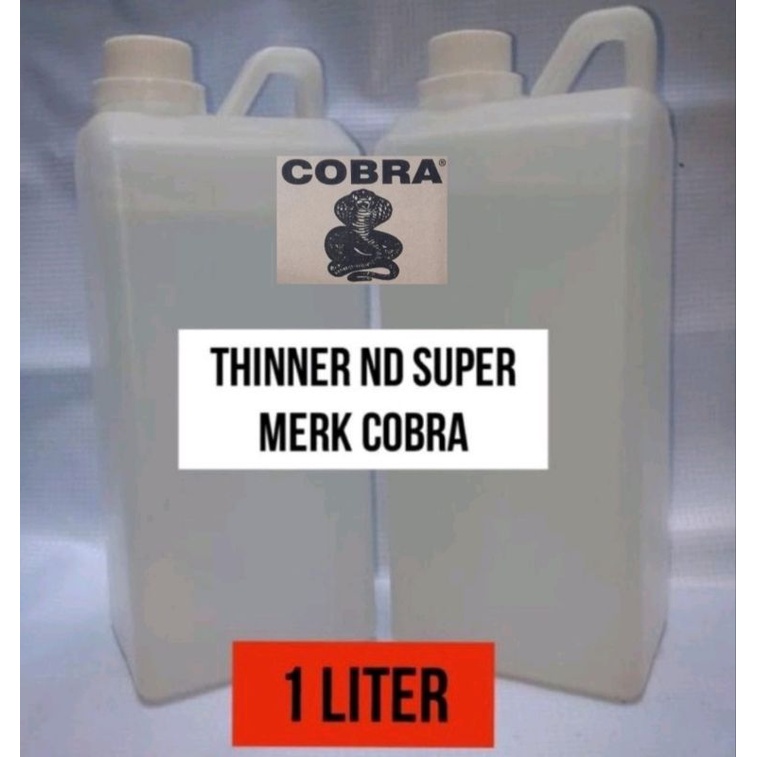 Jual Thinner ND Super 1 Liter Cobra Thinner ND SUPER Cobra Eceran Per