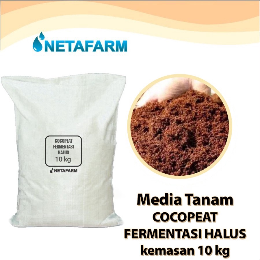 Jual Media Tanam COCOPEAT FERMENTASI Halus Serat Sabuk Kelapa 10 Kg