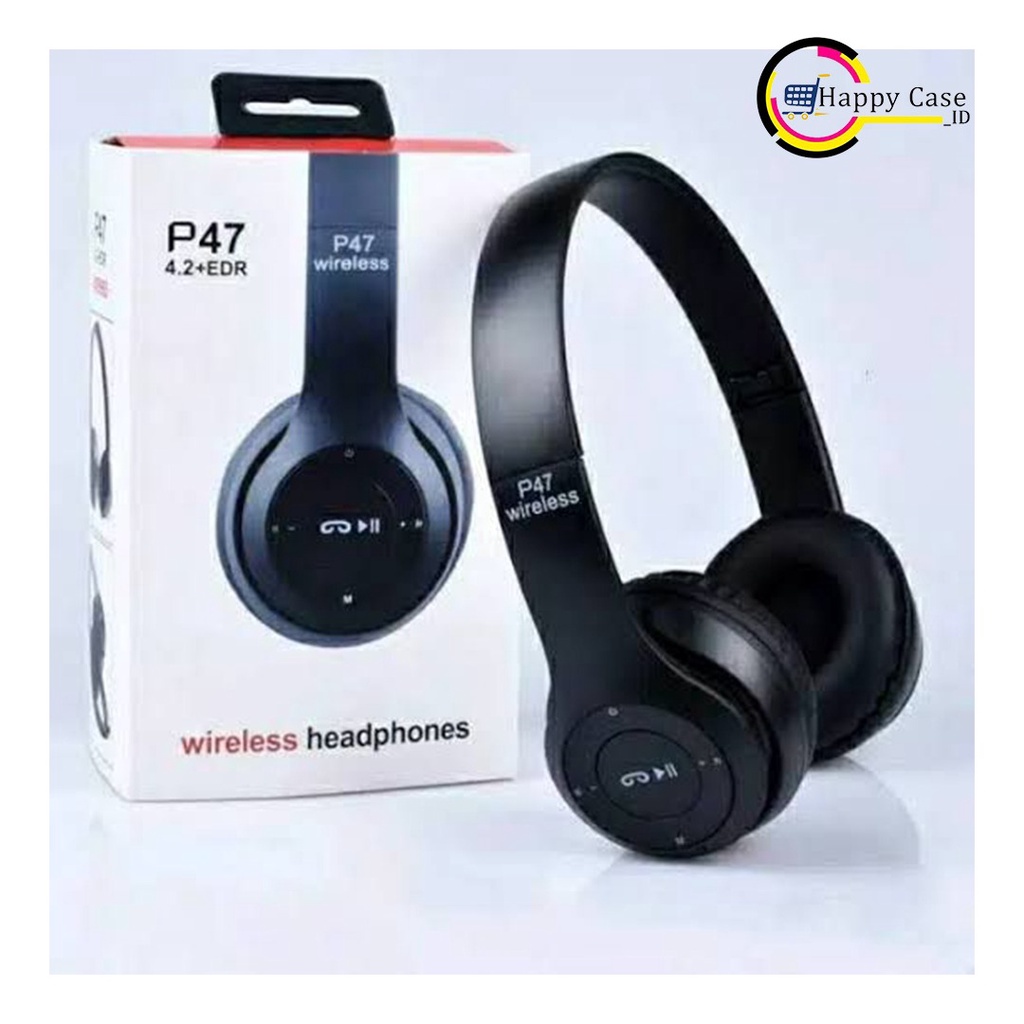 Jual HEADPHONE BLUETOOTH P47 Headset Bando Gaming Lipat Wireless Audio