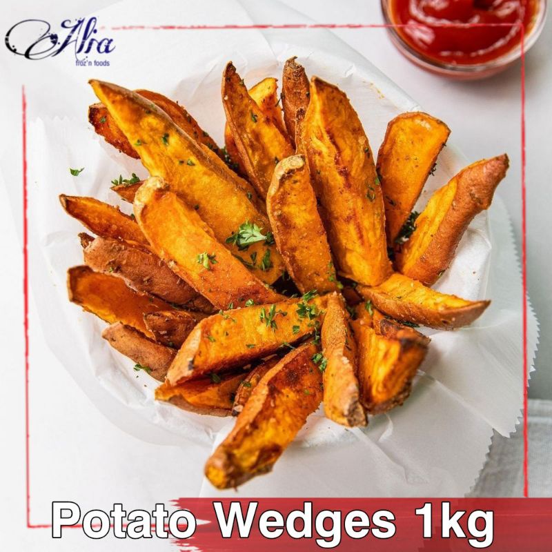 Jual Kentang Goreng Beku Potato Wedges 1kg Shopee Indonesia