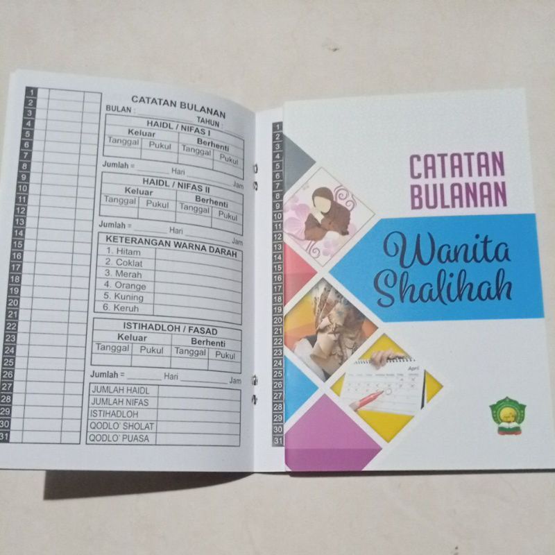 Jual Buku Catatan Haidh Muslimah Pintar Buku Catatan Haidh Buku Haidh