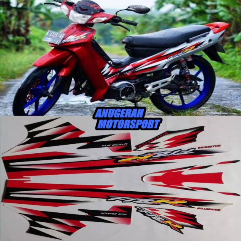 Jual Striping Sticker Lis F Z R Millenium Milenium Merah Putih Fizr