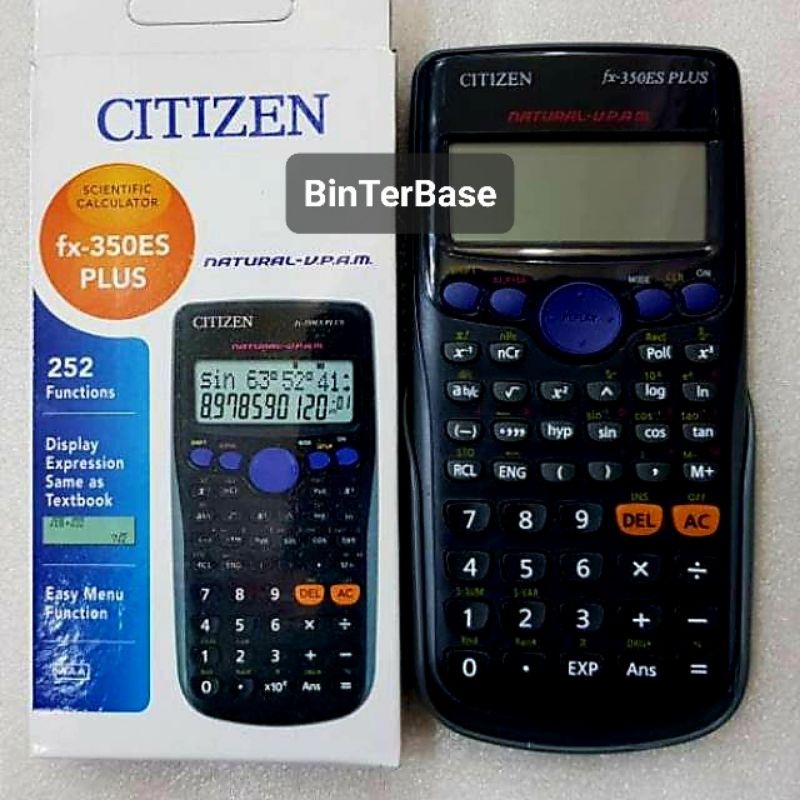 Jual Kalkulator Calculator Scientific Ilmiah Citizen FX 350 ES Plus 252