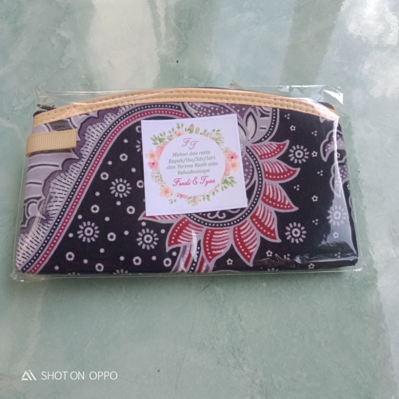 Jual Souvenir Pouch Dompet Batik 16x10cm Souvenir Pernikahan Shopee