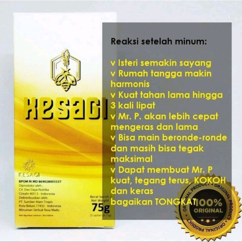 Jual Cod Kesagi Asli Original Box Solusi Pria Perkasa Tahan Lama