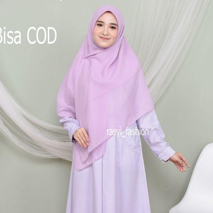 Jual ZLS Hijab Bella Square Jumbo Syari NECI 130x130 Bella Jumbo