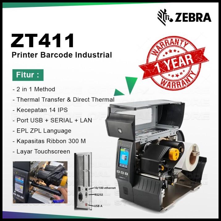 Jual Printer Barcode Zebra Zt Zt Industrial Usb Lan Ips