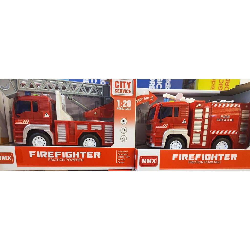 Jual Mobil Mainan City Service Fire Fighter Friction Sound Light