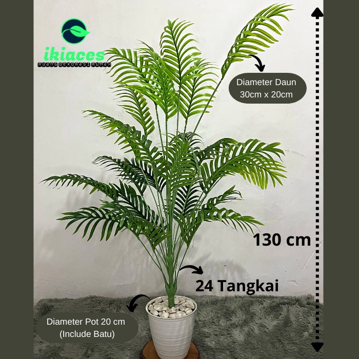 Jual DAUN PAKIS PLASTIK DAUN ARTIFISIAL DAUN PALEM JUMBO TANAMAN HIAS