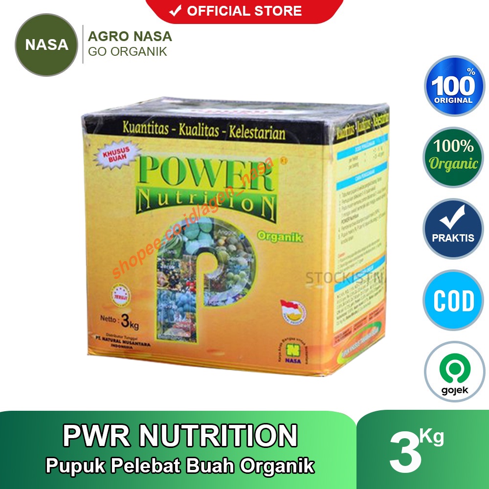 Jual Power Nutrition Nasa 3kg Pupuk Pelebat Buah Organik Nasa