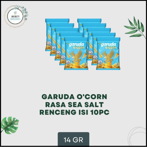 Jual GARUDA O CORN RASA SEA SALT 14 GR RENCENG ISI 10 PC MUARH