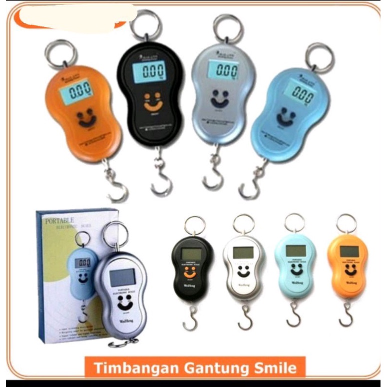 Jual Timbangan Gantung Digital Koper Smile Kapasitas Kg Timbangan