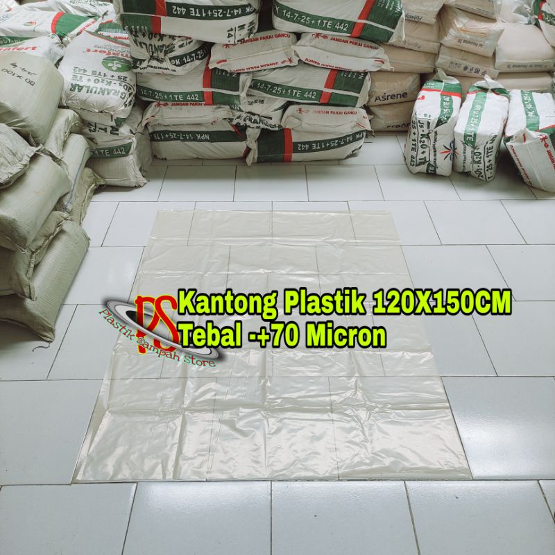 Jual Kantong Plastik Sampah Besar Transparan 120 X 150 Cm Plastik