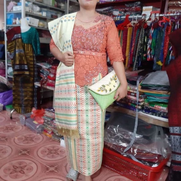 Jual Murah Meriah Songket Tumtuman Pucca Bintik Tenun Bawahan Kebaya