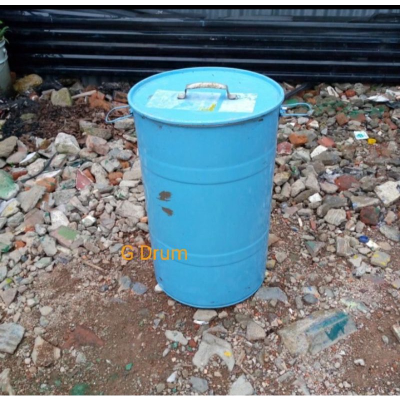 Jual Tong Sampah Drum Besi Tong 60 Liter Pail Ember Besar Shopee