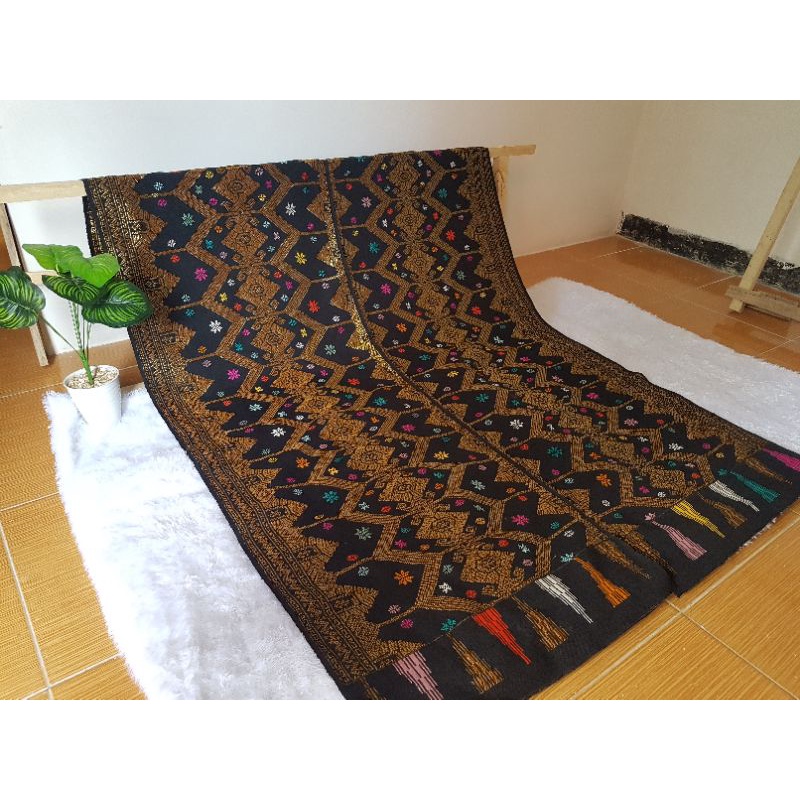 Jual Kain Tenun Songket Asli Lombok Motif Bulan Bekurung Shopee Indonesia