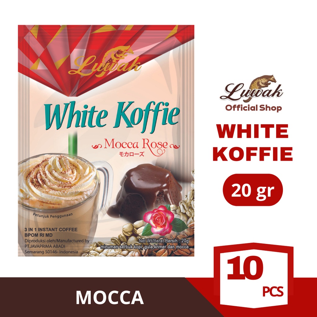 Jual Kopi Luwak White Koffie Mocca Rose Renceng Gr Shopee Indonesia