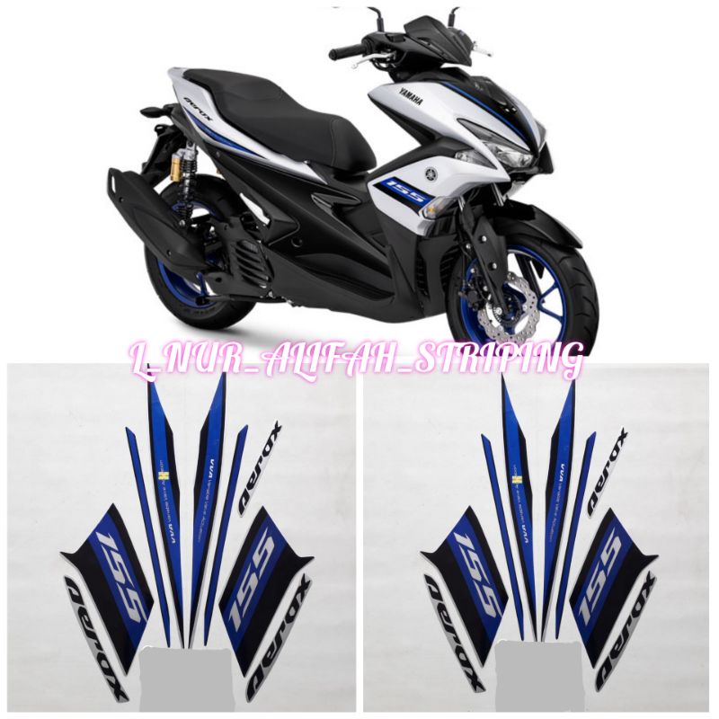 Jual STIKER STRIPING LIS LES POLET BODY MOTOR YAMAHA AEROX 155 VVA 2018