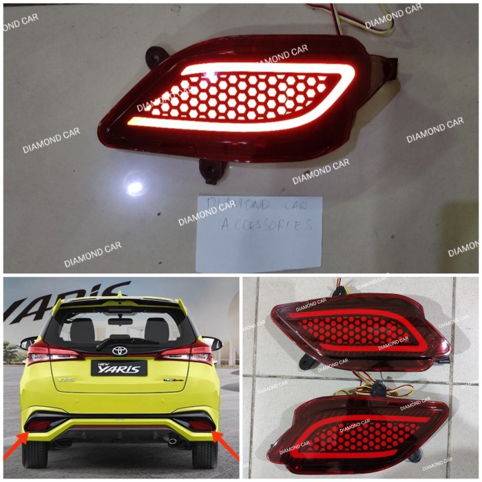 Jual Lampu Reflektor Led Bumper Belakang Yaris Type C