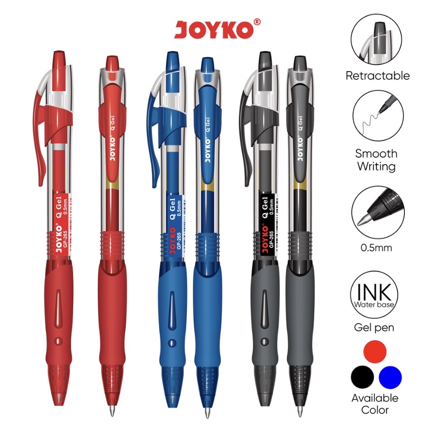 Jual Gel Pen Pulpen Pena Joyko Gp Q Gel Mm Per Lusin Shopee