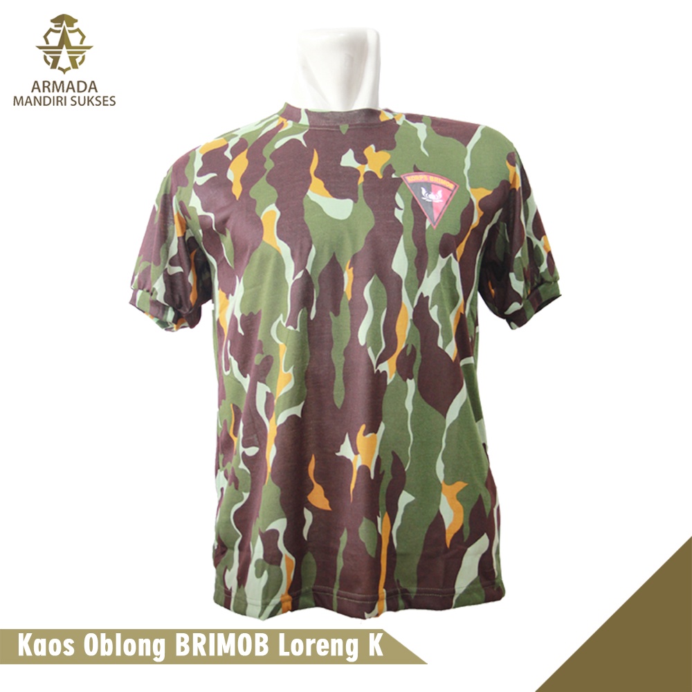 Jual Kaos Brimob Logo Loreng Kaos Dalam Brimob Logo Loreng Shopee