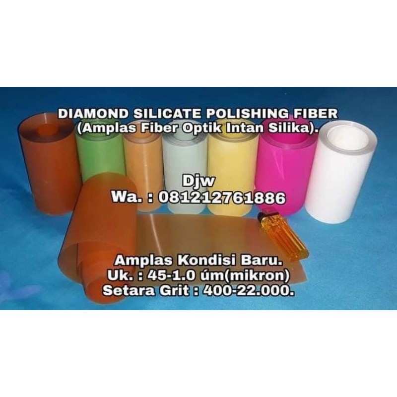 Jual AMPLAS FIBER OPTIK AMPLAS MIKA KONDISI BARU DIAMOND SILICATED