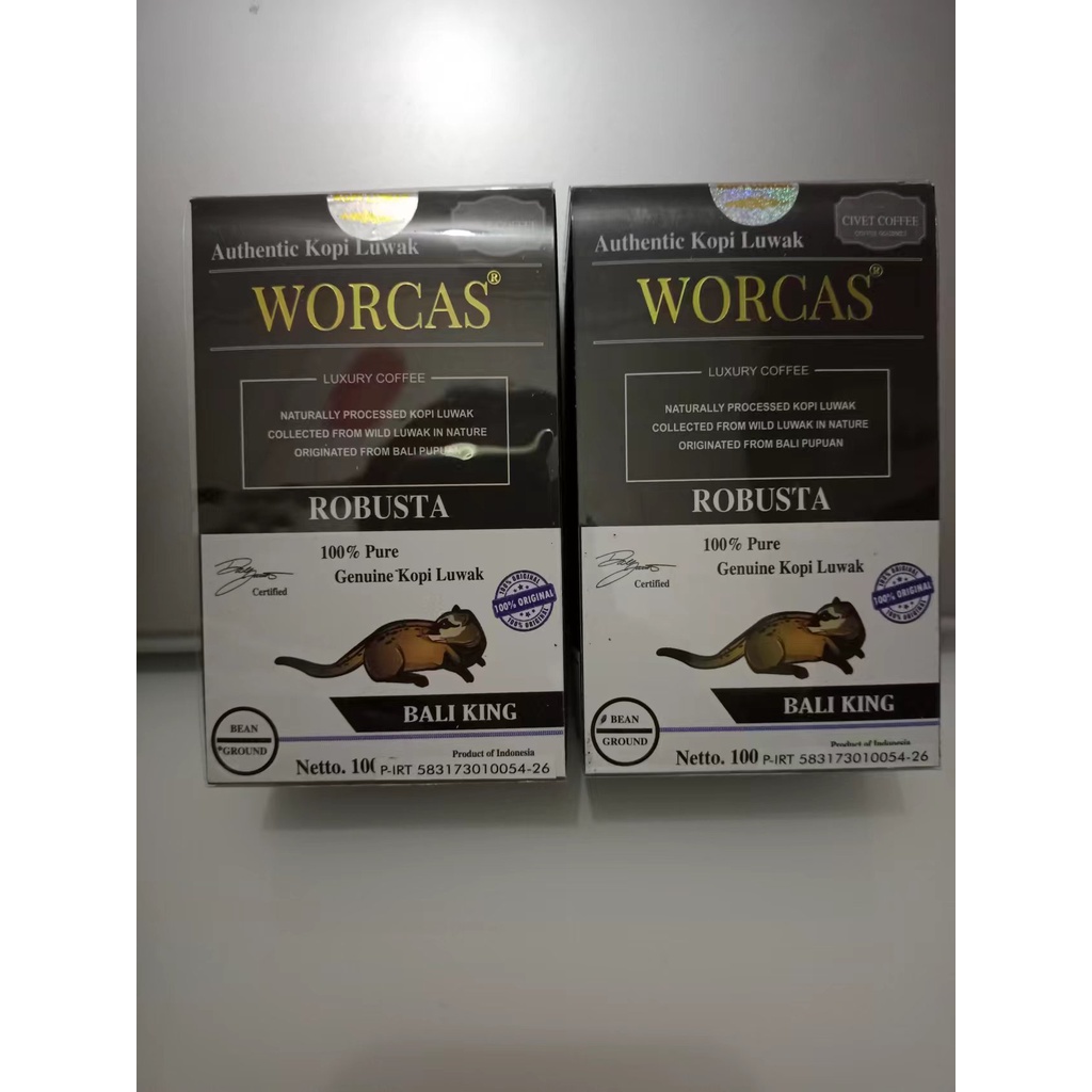 Jual Kopi Luwak Robusta Worcas Bali King Gram Shopee Indonesia