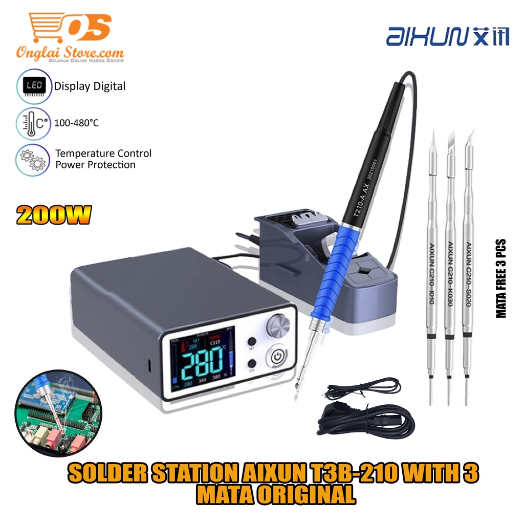 Jual Aixun T B Solder Station Soldering Iron Solder Digital Free