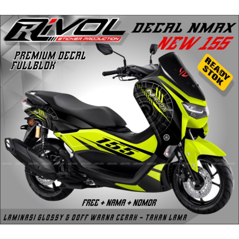 Jual Stiker Variasi Decal Yamaha NMAX New 2021 Full Body Striping