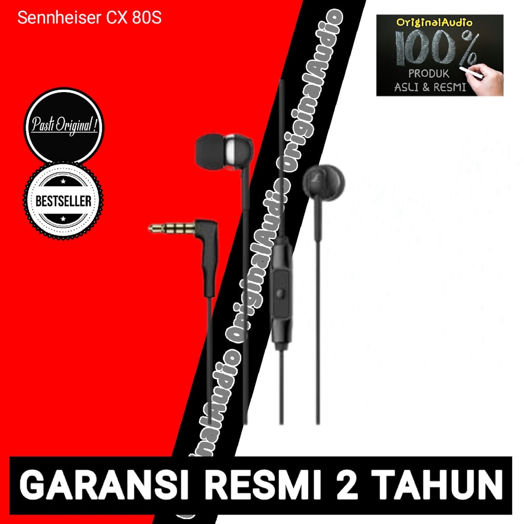 Jual Sennheiser CX 80S CX80S CX 80 S In Ear Headphones With