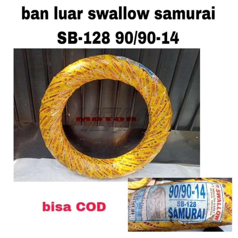 Jual Ban Luar Swallow Samurai Ukuran SB 128 90 90 Ring 14 90 90 14