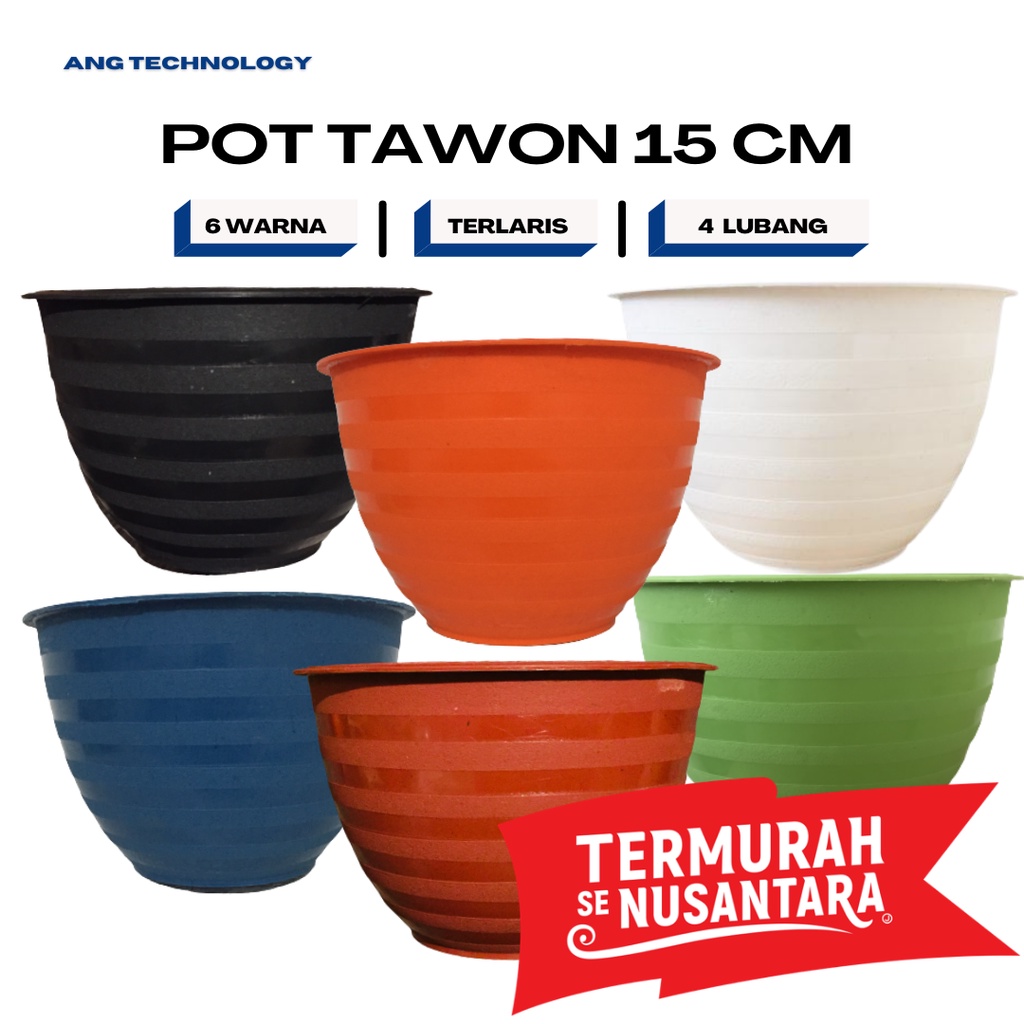 Jual Pot Bunga Tawon Putih Cm Warna Warni Ang Tanaman Termurah Se