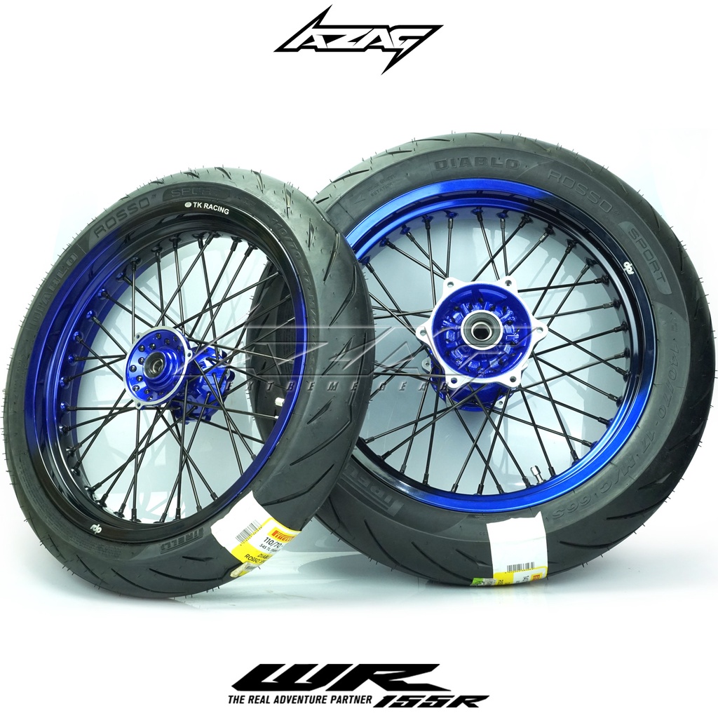 Jual Ban Set Supermoto Yamaha Wr Tromol Ori Velg Tk Anodized Tone